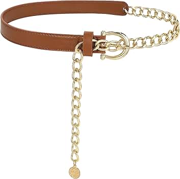 ほ*ろ様 Llife LEATHER CHAIN BELT（SIENNA） Llife LEATHER CHAIN BELT（SIENNA） LIDNM / Llife ONLINE